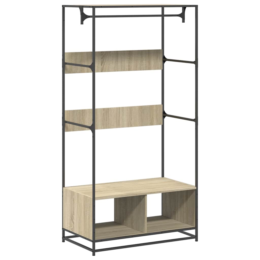 Vidaxl Wardrobe 90x50x180 cm Wood Sonoma Oak colored