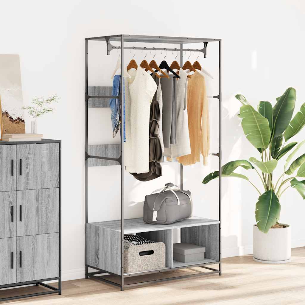 Vidaxl Armoire 90x50x180 cm en bois de bois de bois de chêne sonoma coloré
