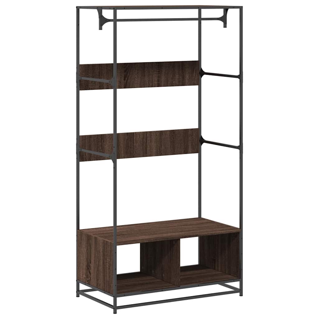 Vidaxl Armoire 90x50x180 cm en bois coupé chêne -colored