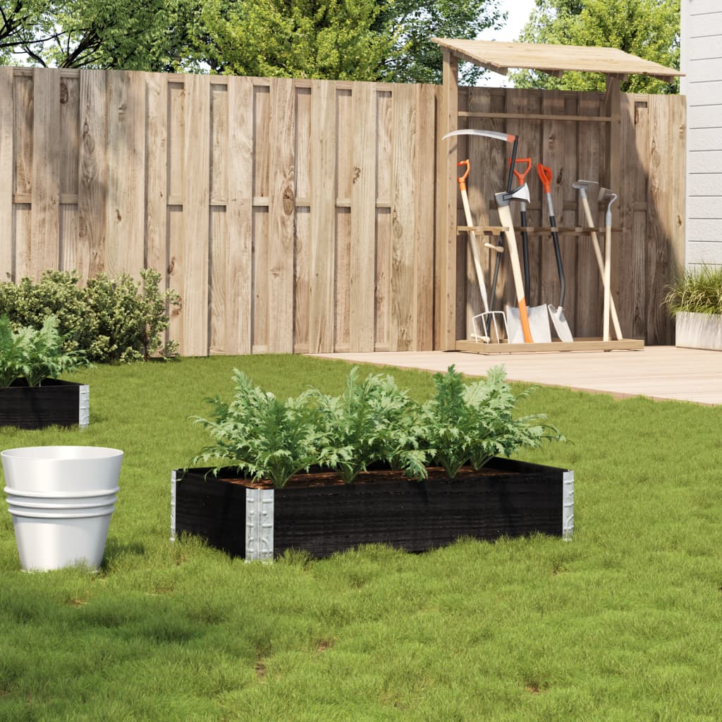 Vidaxl Planning Box 100x50 cm Pine solide noir noir