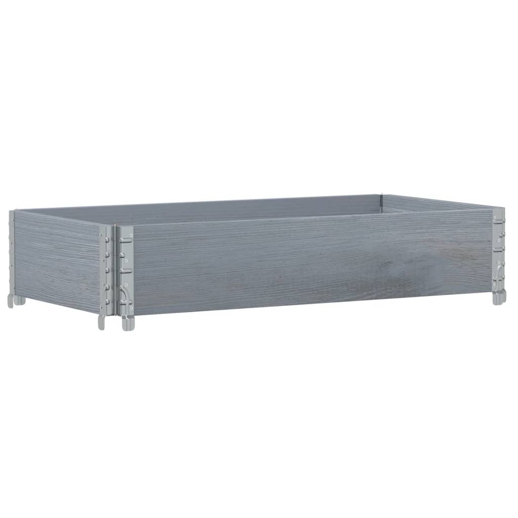 Boîte de planification Vidaxl 100x50 cm en pin massif gris