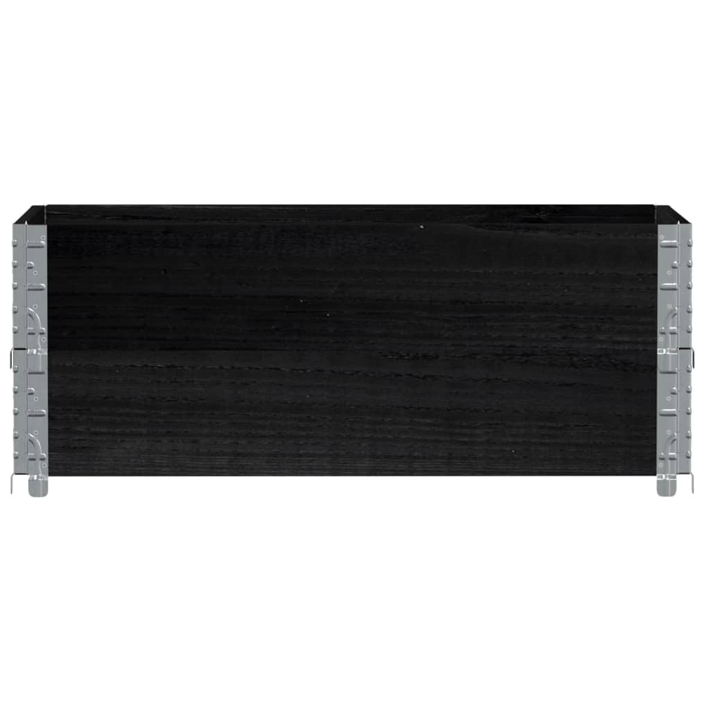 Vidaxl Planning Box 100x50 cm Pine solide noir noir