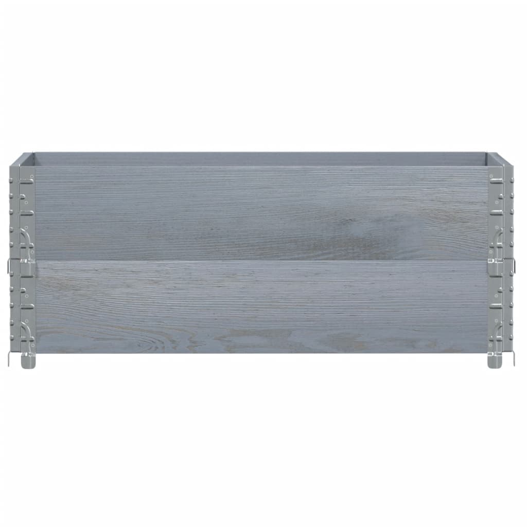 Boîte de planification Vidaxl 100x50 cm en pin massif gris