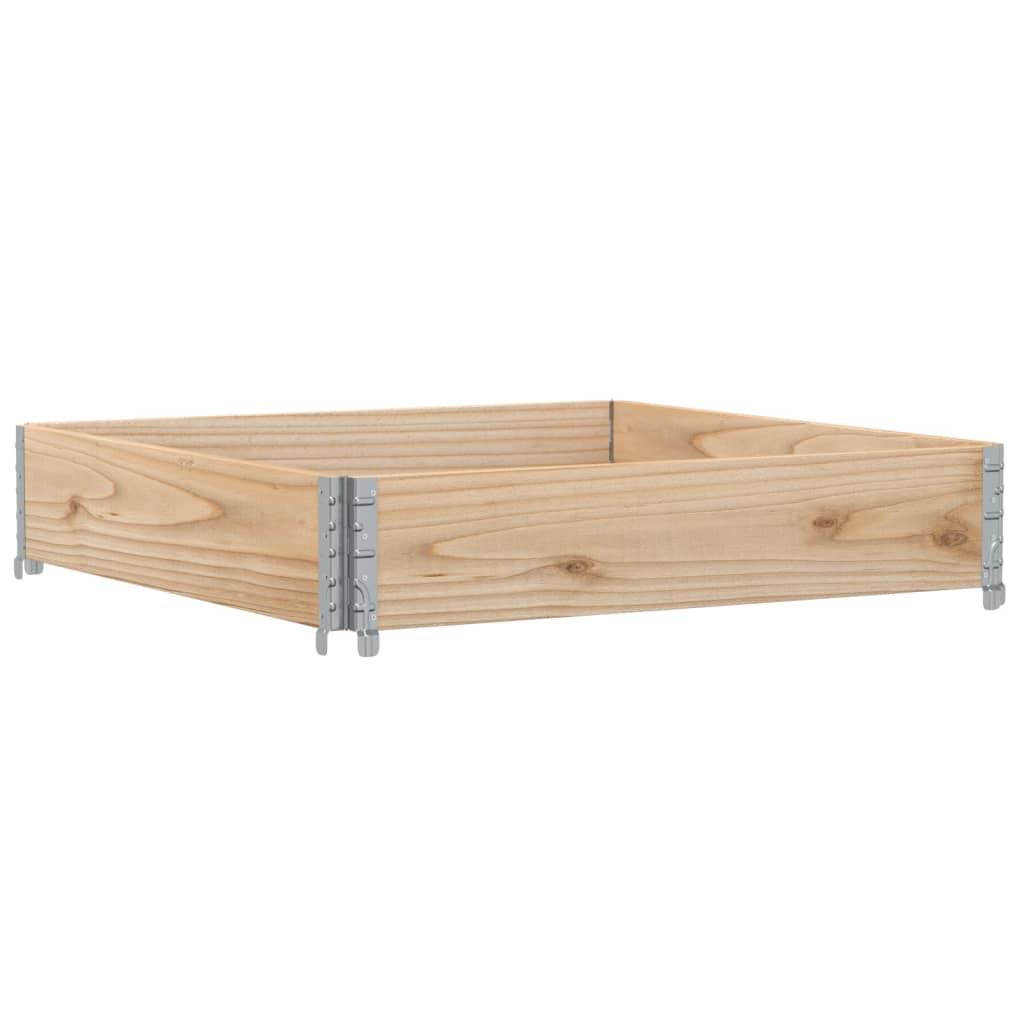 Boîte de planification Vidaxl 100x100 cm Pine solide