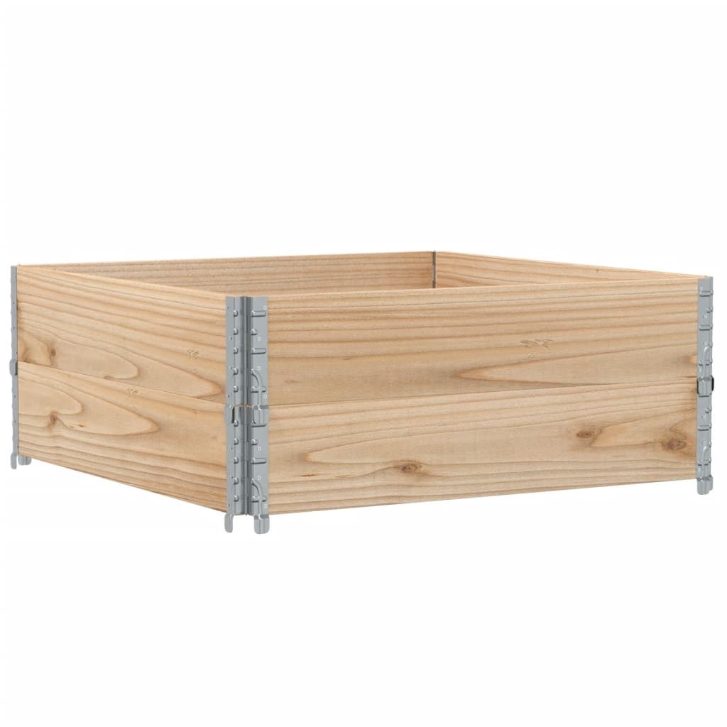 Boîte de planification Vidaxl 100x100 cm Pine solide