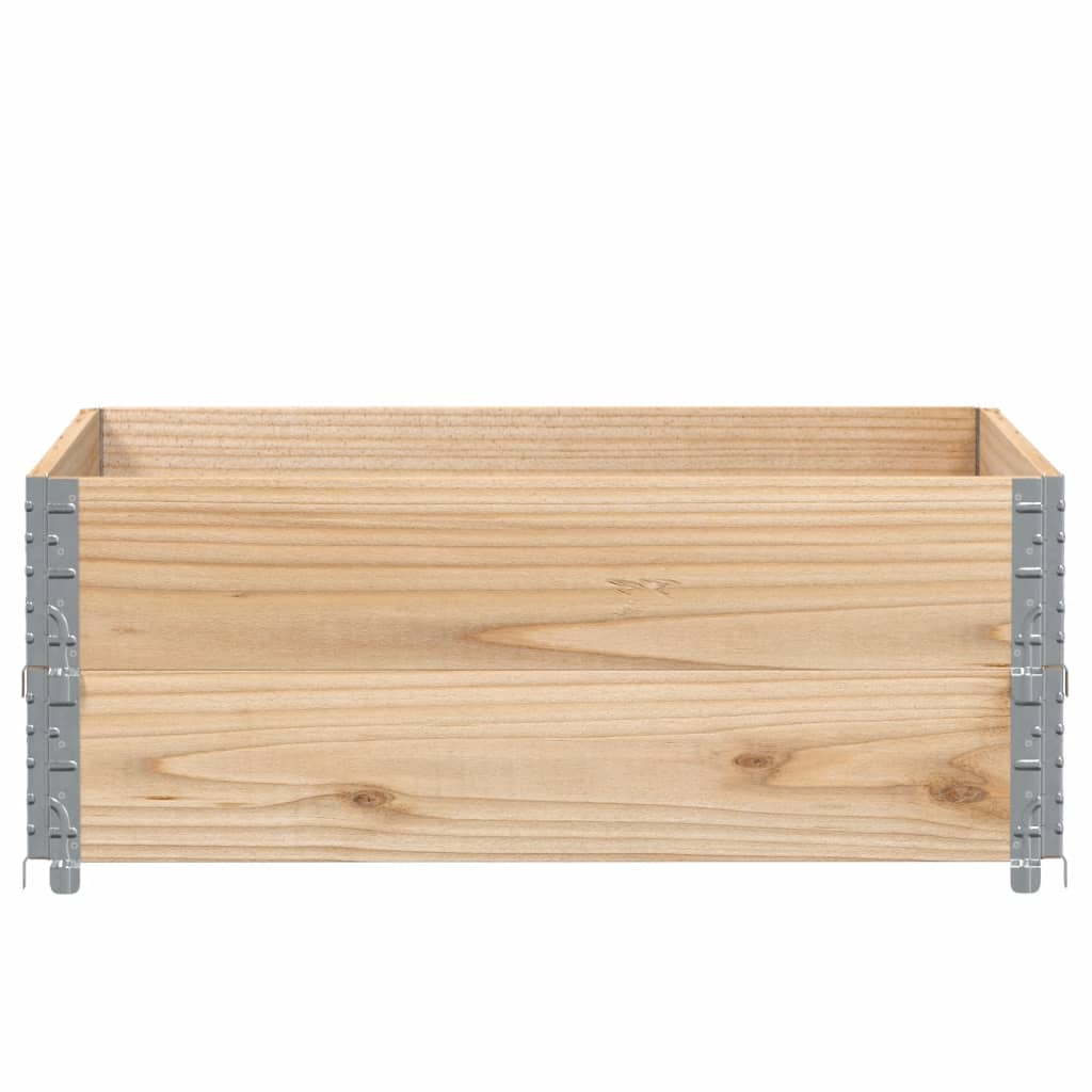 Boîte de planification Vidaxl 100x100 cm Pine solide