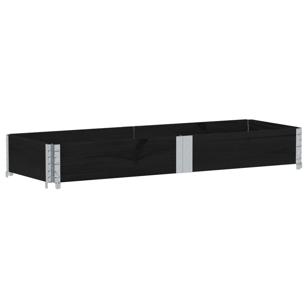Vidaxl Planning Box 150x50 cm Pine solide noir