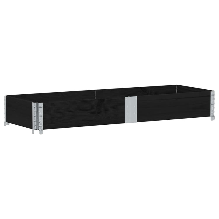 Vidaxl Planning Box 150x50 cm Pine solide noir
