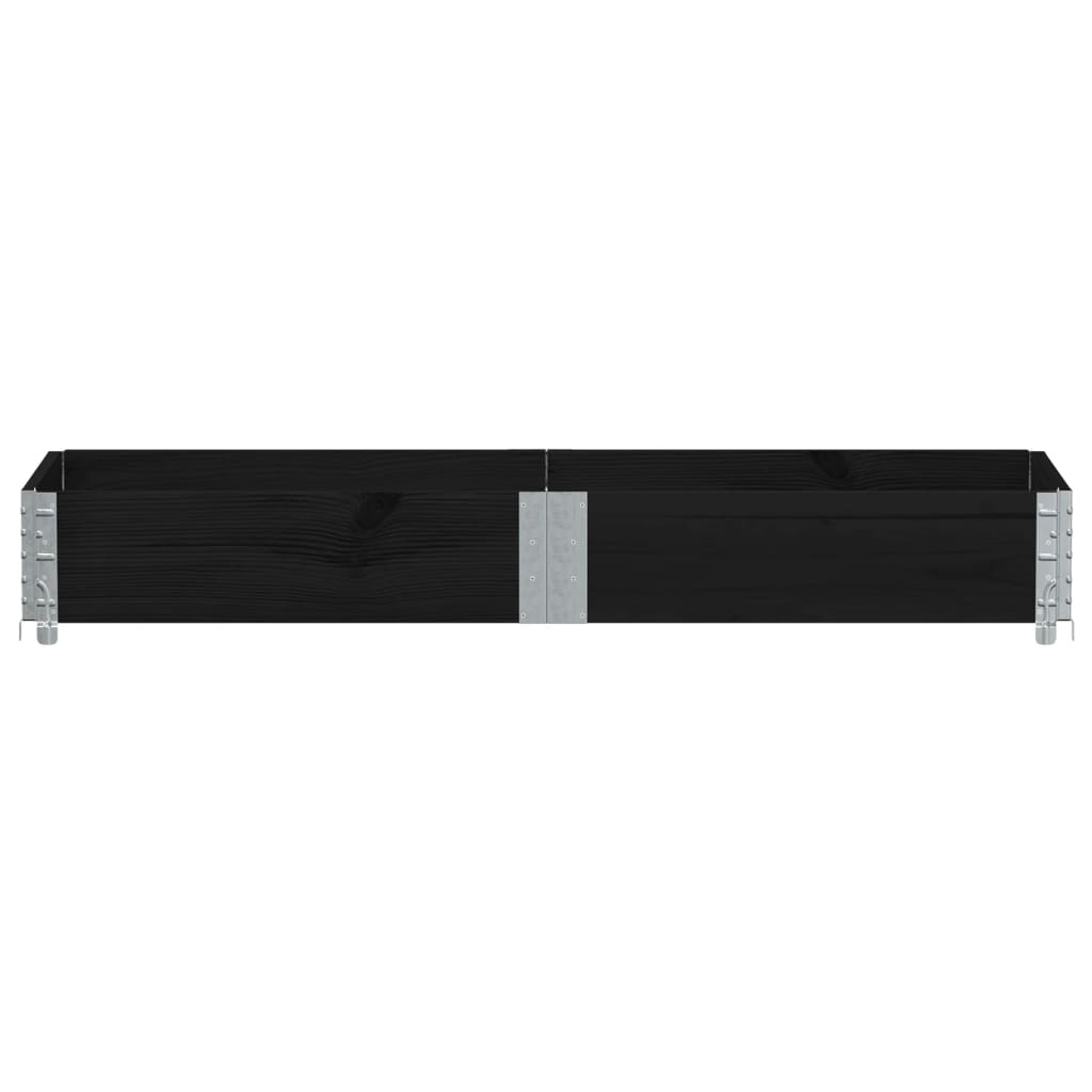 Vidaxl Planning Box 150x50 cm Pine solide noir