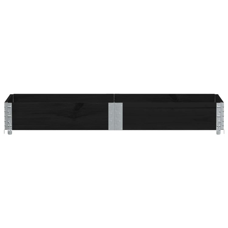 Vidaxl Planning Box 150x50 cm Pine solide noir