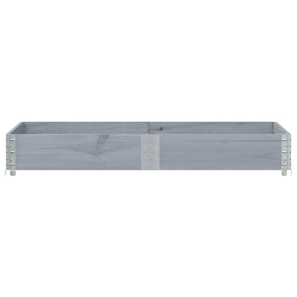Vidaxl planteur 150x50 cm en pin massif gris