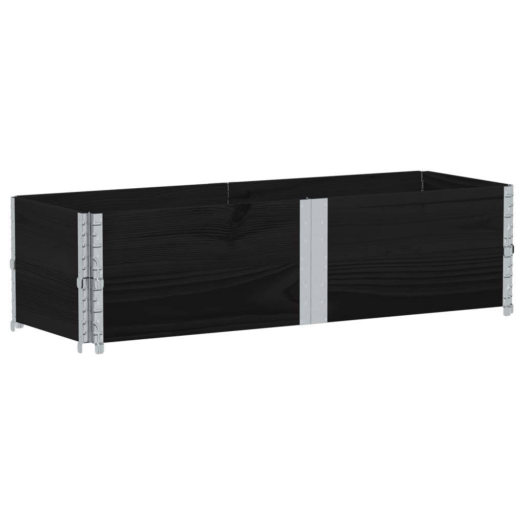 Vidaxl Planning Box 150x50 cm Pine solide noir