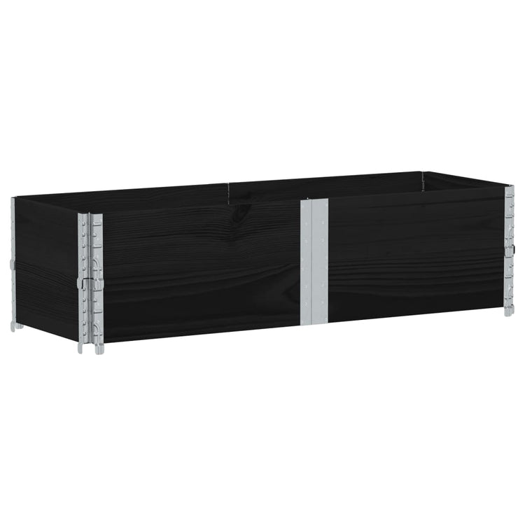 Vidaxl Planning Box 150x50 cm Pine solide noir