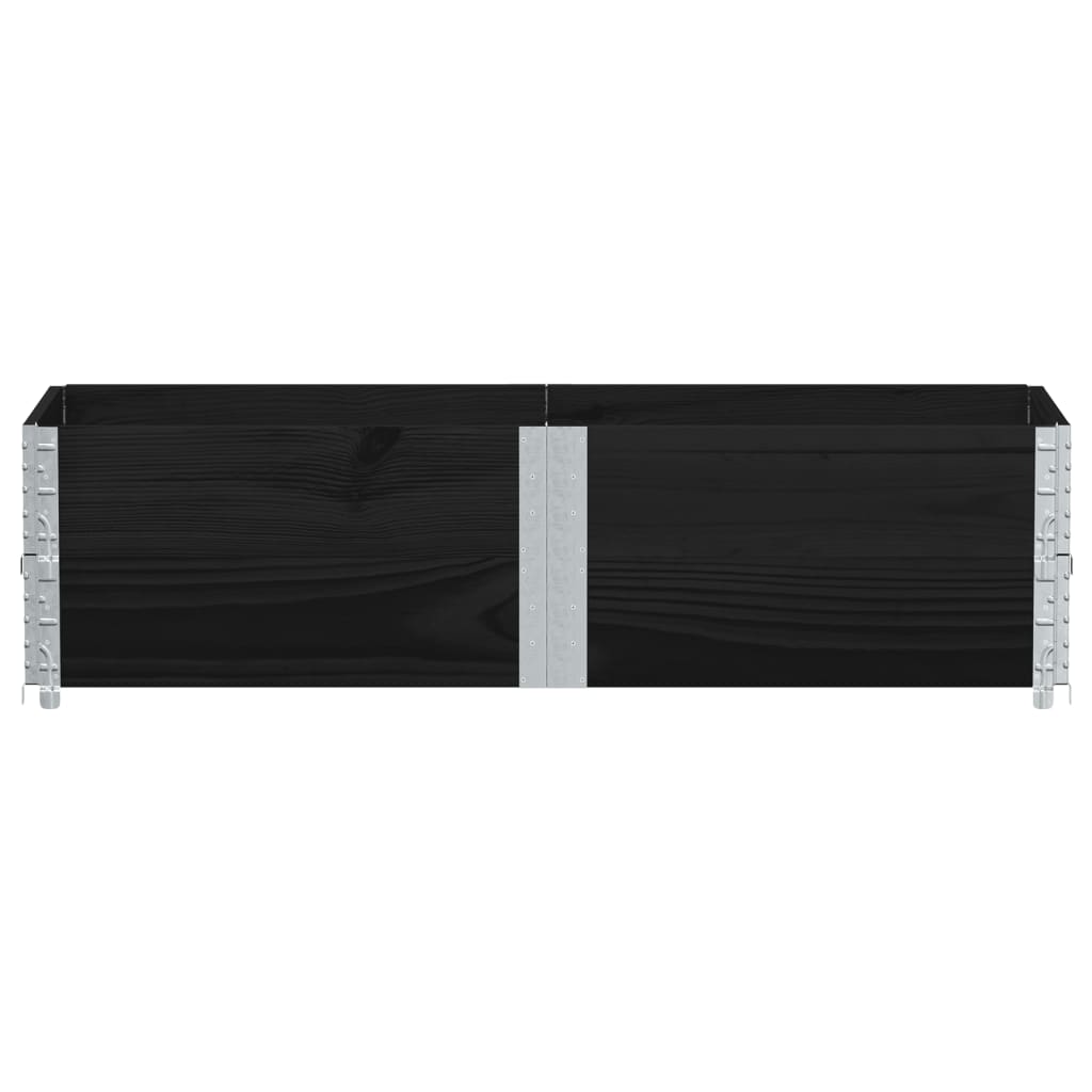 Vidaxl Planning Box 150x50 cm Pine solide noir