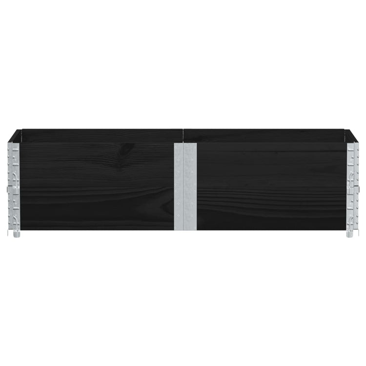 Vidaxl Planning Box 150x50 cm Pine solide noir