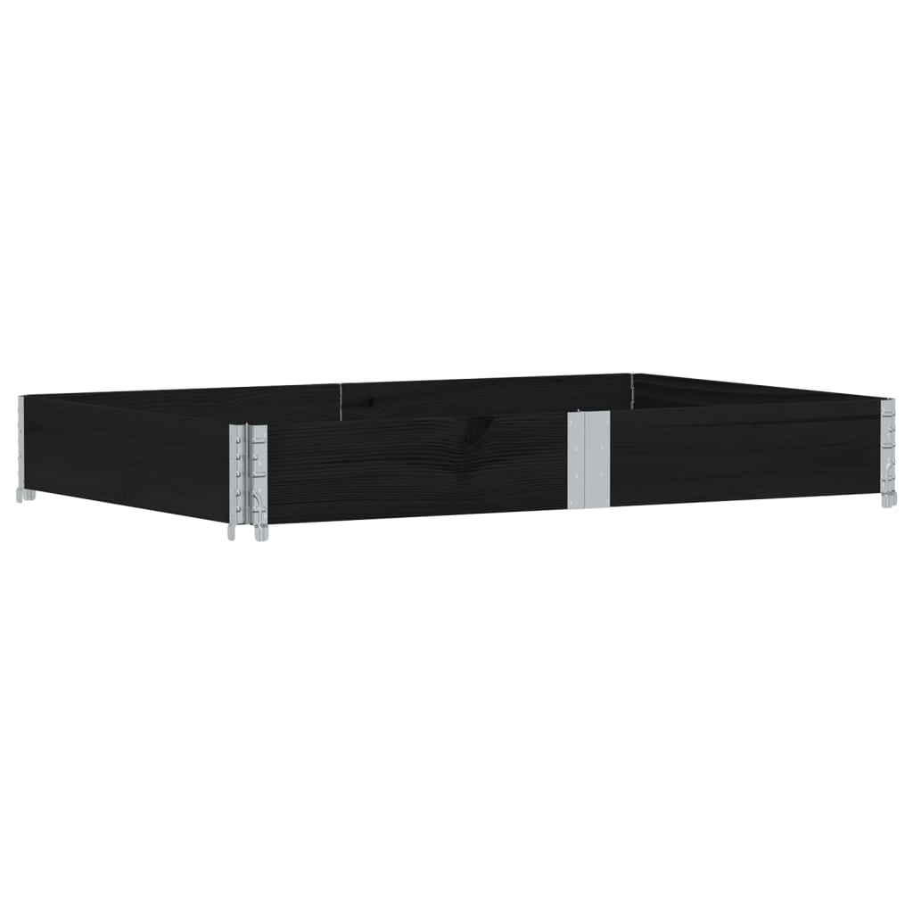 Vidaxl Planning Box 150x100 cm Pine solide noir