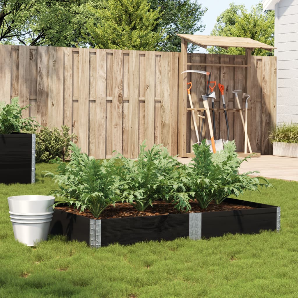 Vidaxl Planning Box 150x100 cm Pine solide noir