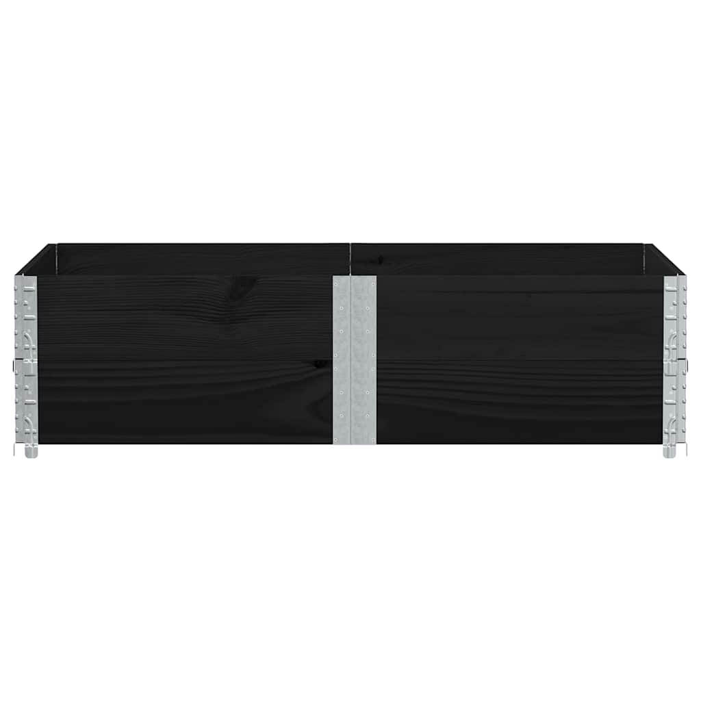 Vidaxl Planning Box 150x100 cm Pine solide noir
