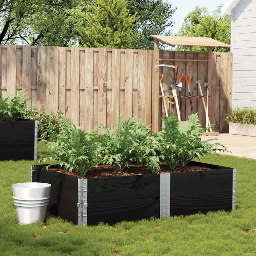 Vidaxl Planning Box 150x100 cm Pine solide noir