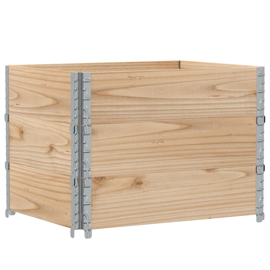 Boîte de planification Vidaxl 80x60 cm Pine solide