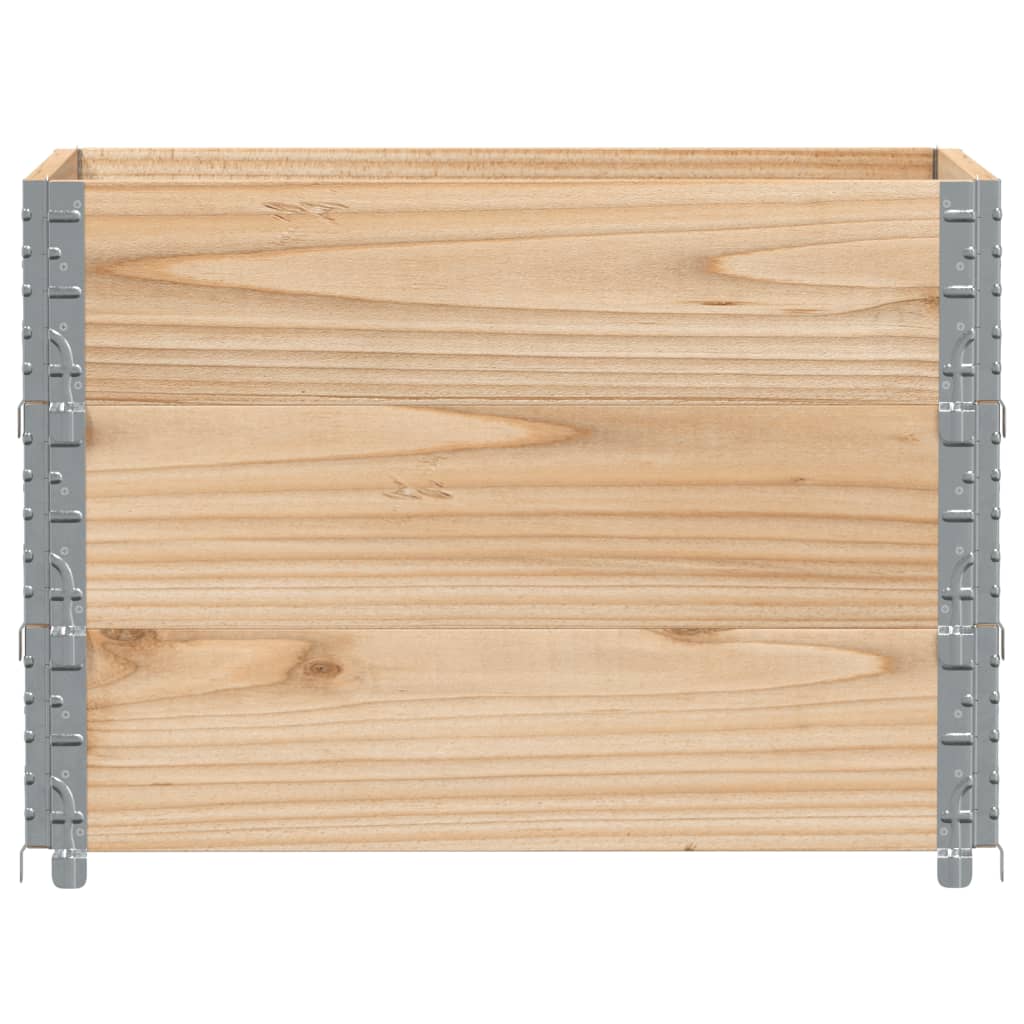Boîte de planification Vidaxl 80x60 cm Pine solide