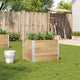 Boîte de planification Vidaxl 80x60 cm Pine solide