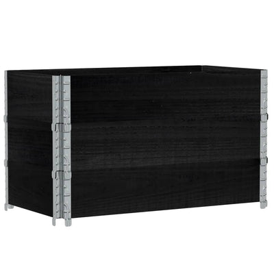 Vidaxl Planning Box 100x50 cm Pine solide noir noir