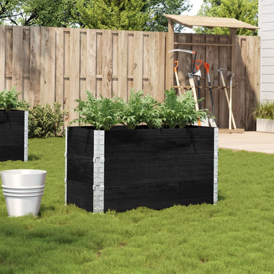Vidaxl Planning Box 100x50 cm Pine solide noir noir