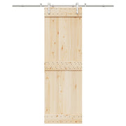 Vidaxl Sliding Door Pides Set 200 cm en acier inoxydable en argent coloré - afbeelding 1