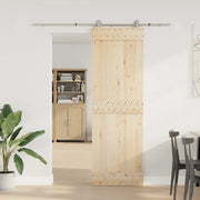 Vidaxl Sliding Door Parts Set 183 cm en acier inoxydable en argent coloré - afbeelding 3