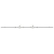 Vidaxl Sliding Door Pides Set 200 cm en acier inoxydable en argent coloré - afbeelding 2