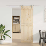 Vidaxl Sliding Door Parts Set 183 cm en acier inoxydable en argent coloré - afbeelding 3