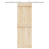 Vidaxl Sliding Door Parts Set 183 cm en acier inoxydable en argent coloré - afbeelding 1