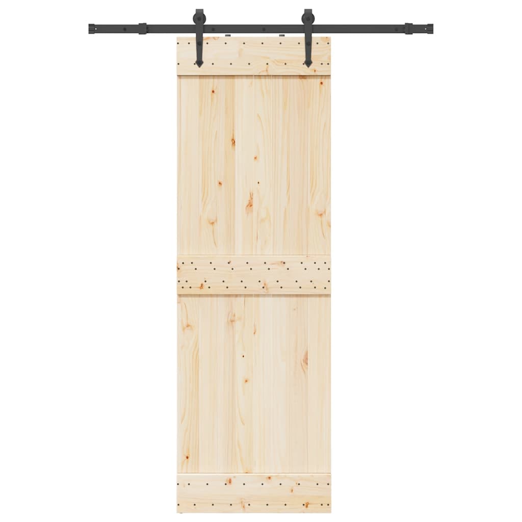 Boîte Vidaxl avec pièces pour porte coulissante 152,5 cm en acier noir