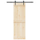 Boîte Vidaxl avec pièces pour porte coulissante 152,5 cm en acier noir