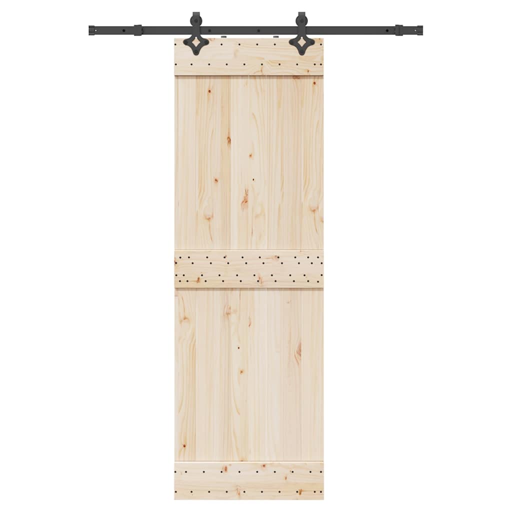 Boîte Vidaxl avec pièces pour porte coulissante 152,5 cm en acier noir