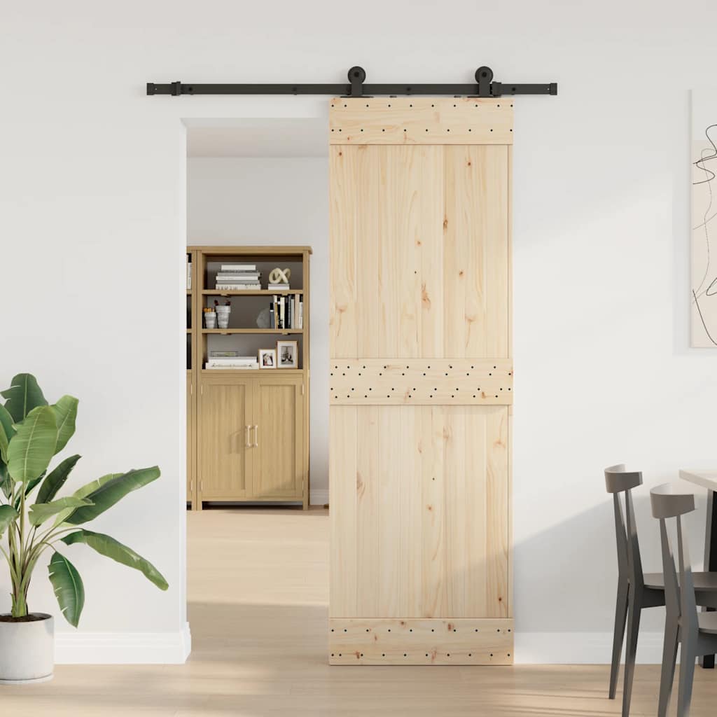Vidaxxl boîte avec pièces pour porte coulissante 152,5 cm acier noir
