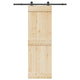 Vidaxxl boîte avec pièces pour porte coulissante 152,5 cm acier noir