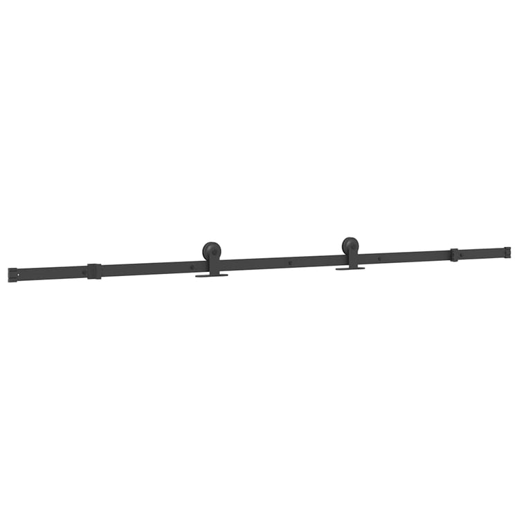 Vidaxxl boîte avec pièces pour porte coulissante 213,5 cm acier noir