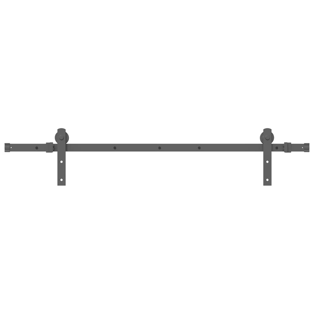 Boîte Vidaxl avec pièces pour porte coulissante 152 cm en acier noir