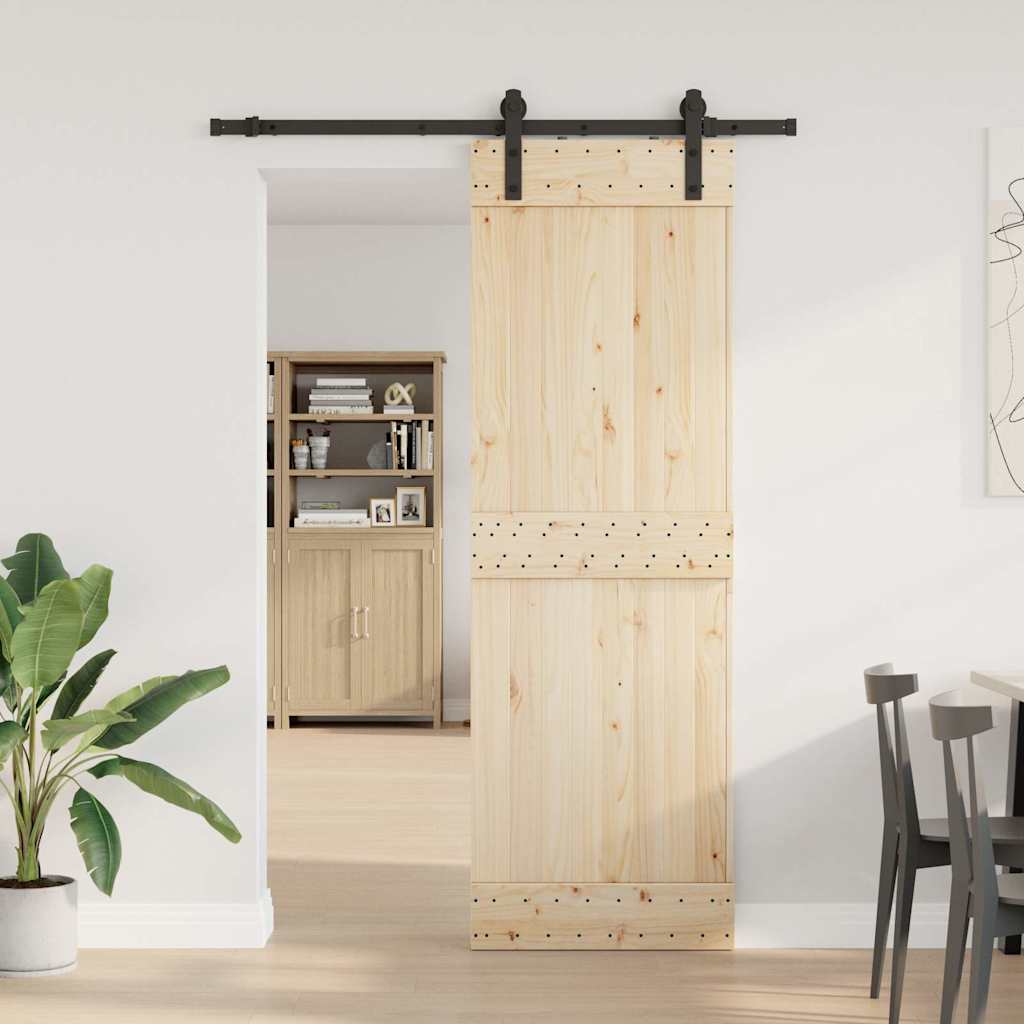 Boîte Vidaxl avec pièces pour porte coulissante 152 cm en acier noir