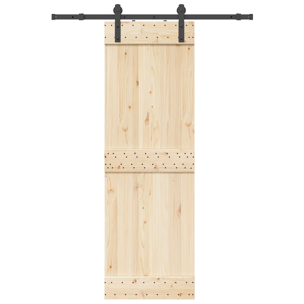 Boîte Vidaxl avec pièces pour porte coulissante 152 cm en acier noir