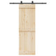 Boîte Vidaxl avec pièces pour porte coulissante 152,5 cm en acier noir