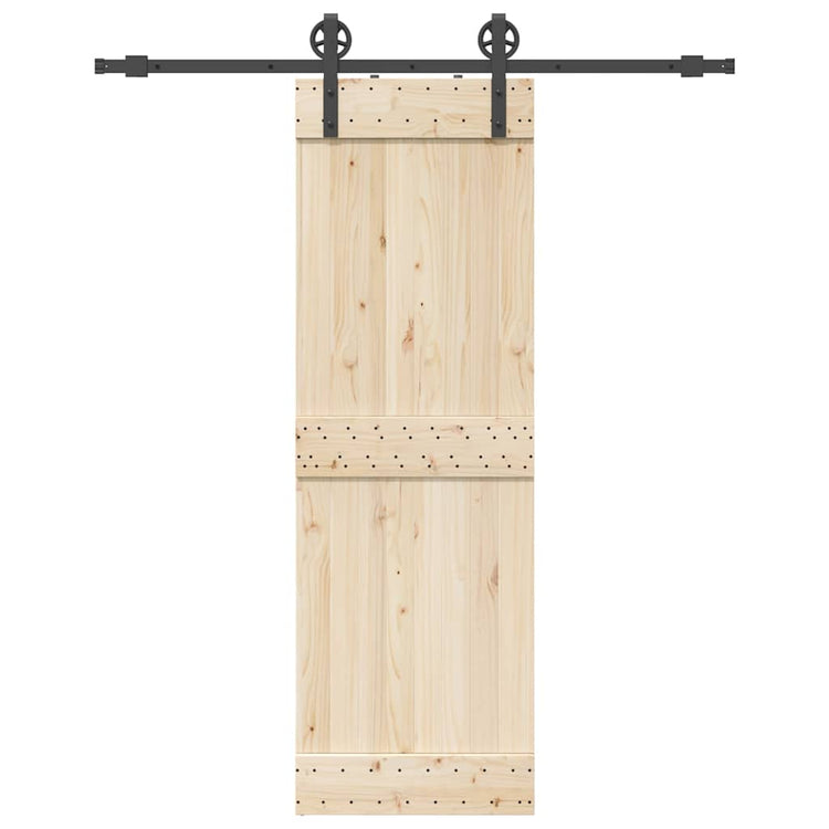 Boîte Vidaxl avec pièces pour porte coulissante 183 cm en acier noir