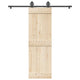 Boîte Vidaxl avec pièces pour porte coulissante 183 cm en acier noir