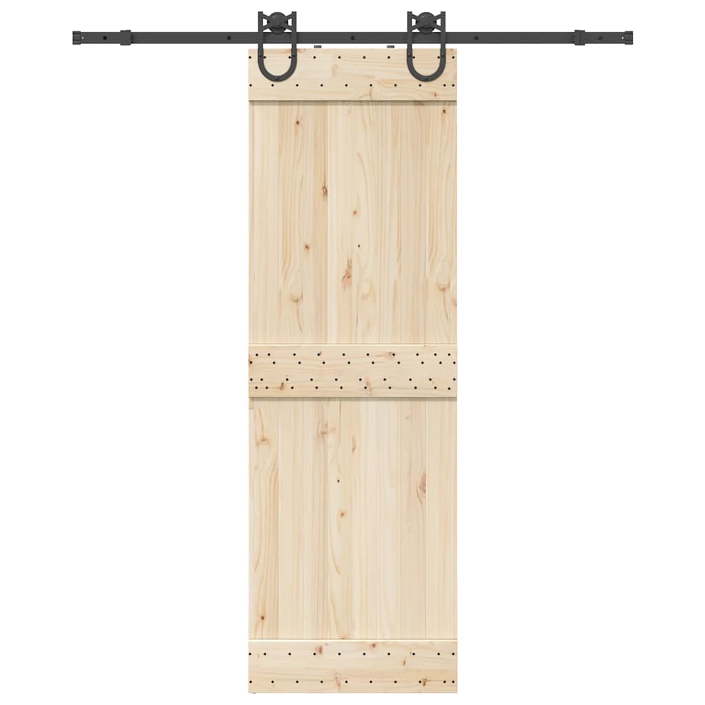 Boîte Vidaxl avec pièces pour porte coulissante 183 cm en acier noir