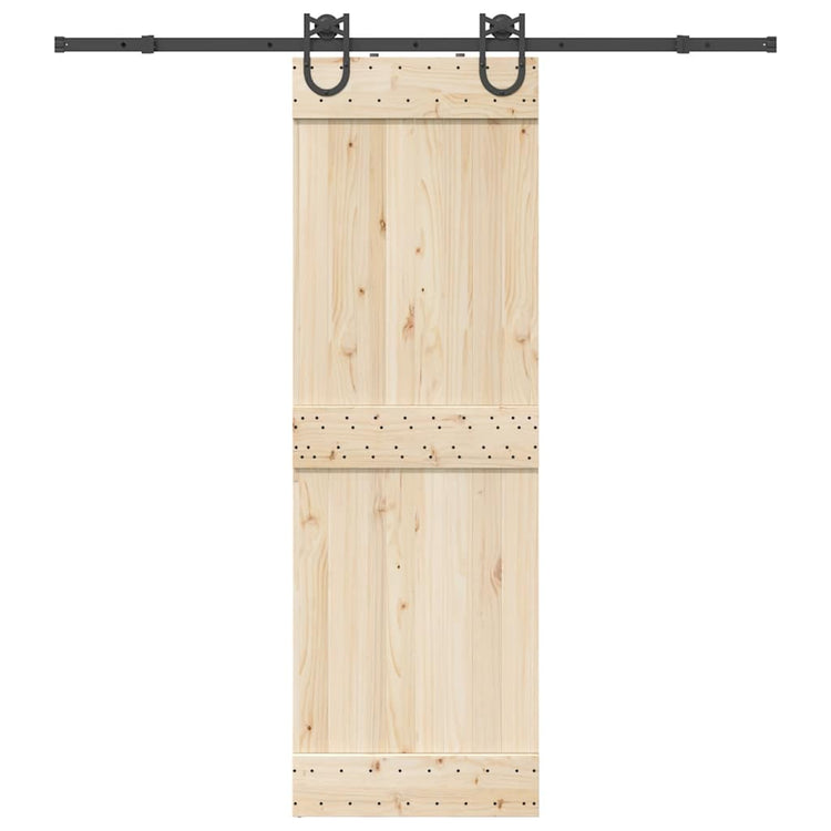 Boîte Vidaxl avec pièces pour la porte coulissante 200 cm en acier noir