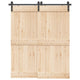 Boîte Vidaxl avec pièces pour porte coulissante 183 cm en acier noir