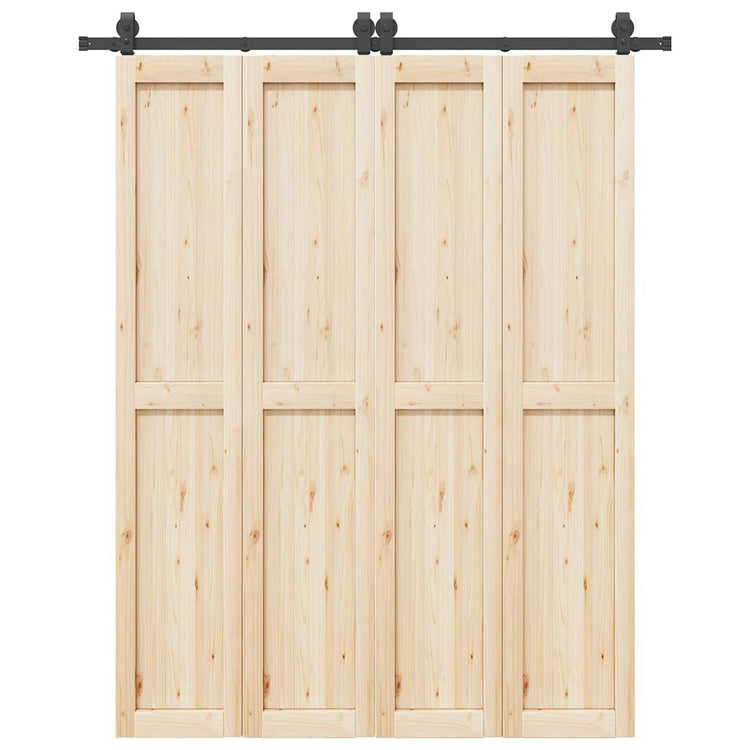 Boîte Vidaxl avec pièces pour porte coulissante 183 cm en acier noir