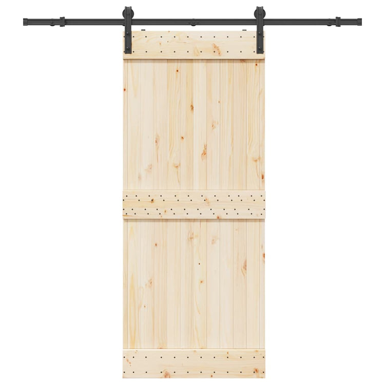 Boîte Vidaxl avec pièces pour porte coulissante 183 cm en acier noir